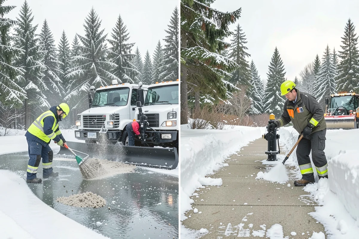 Office Building Sidewalk Clearing in Ruston, Pierce County, WA - Confirm building open time and target completion ahead of it