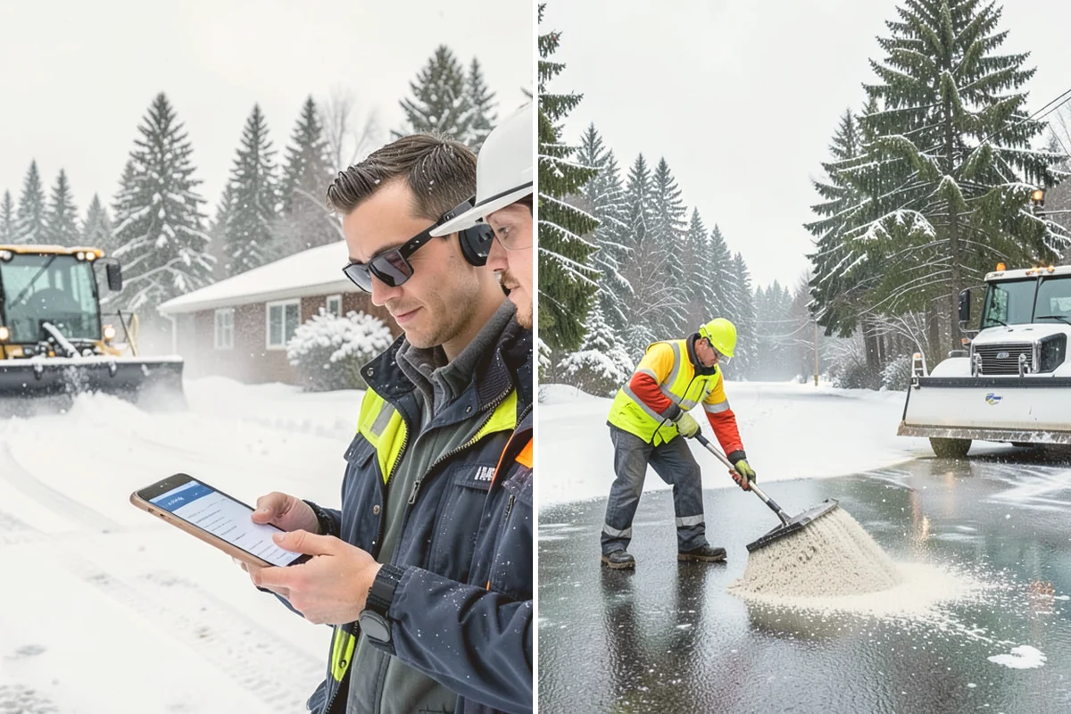 Office Building Sidewalk Clearing in Sammamish, King County, WA - Confirm building open time and target completion ahead of it