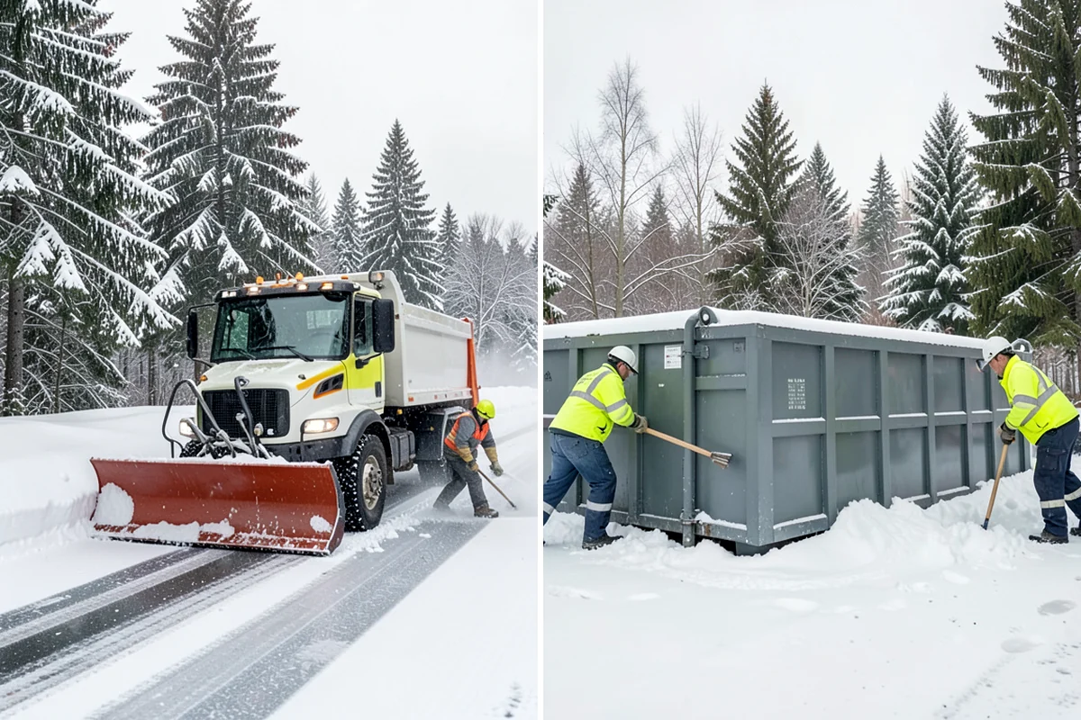 Office Building Sidewalk Clearing in Snoqualmie, King County, WA - Confirm building open time and target completion ahead of it