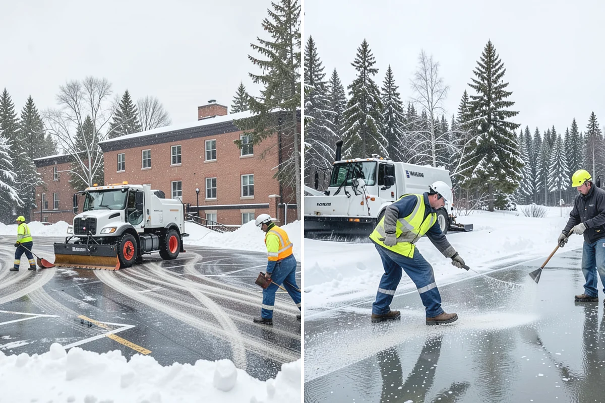 Office Building Sidewalk Clearing in Sumner, Pierce County, WA - Confirm building open time and target completion ahead of it