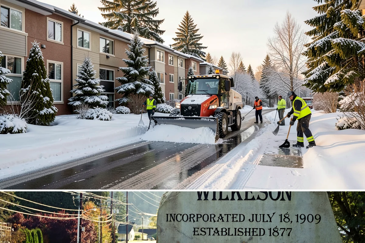 Office Building Sidewalk Clearing in Wilkeson, Pierce County, WA - Office demand peaks from December through February, with the most critical events being pre-dawn freezing fog and drizzle that...