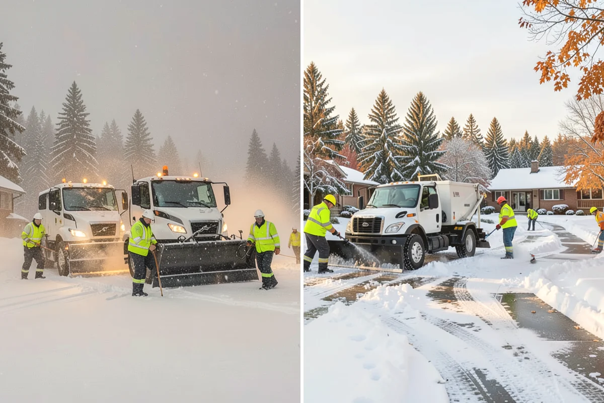 Office Building Snow Plowing in Anacortes, Skagit County, WA - Confirm building hours and set an overnight completion deadline