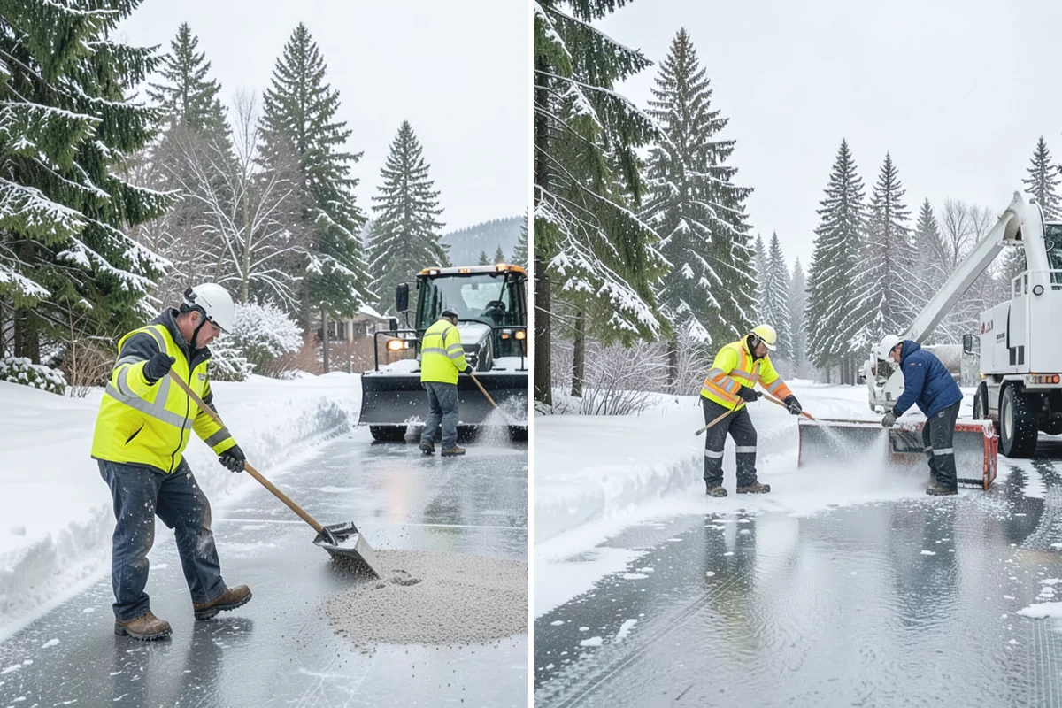 Office Building Snow Plowing in Auburn, King County, WA - Confirm building hours and set an overnight completion deadline