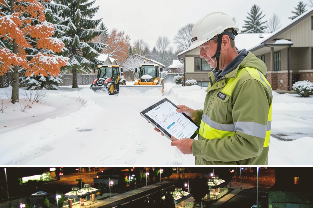 Office Building Snow Plowing in Auburn, King County, WA - Arrange service before the winter season begins so your building never opens to an un-plowed lot.