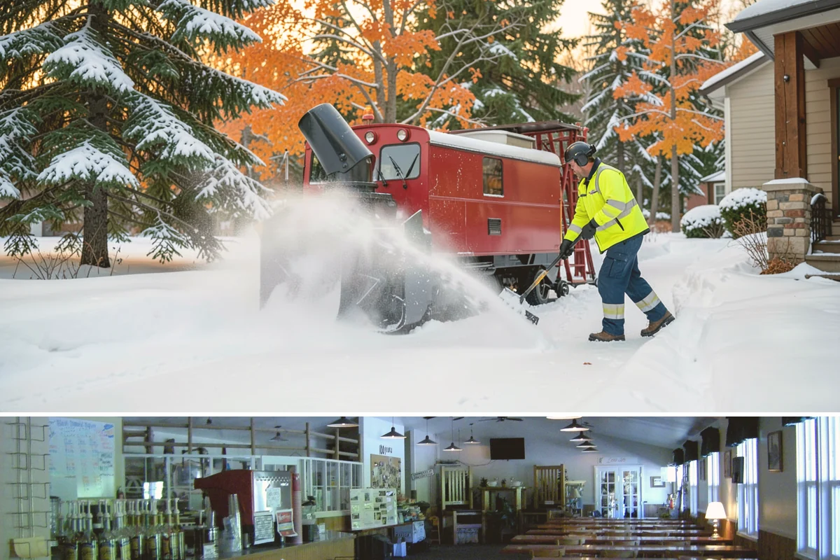 Office Building Snow Plowing in Black Diamond, King County, WA - Arrange service before the winter season begins so your building never opens to an un-plowed lot.