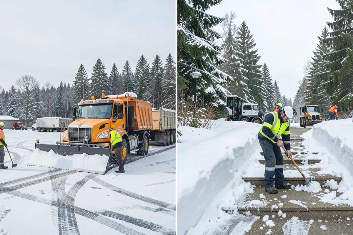 Office Building Snow Plowing in Bonney Lake, Pierce County, WA - Confirm building hours and set an overnight completion deadline