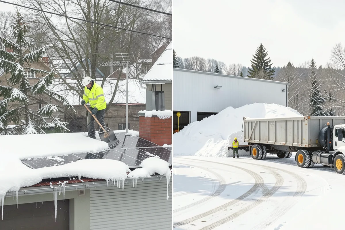 Office Building Snow Plowing in Burien, King County, WA - Confirm building hours and set an overnight completion deadline