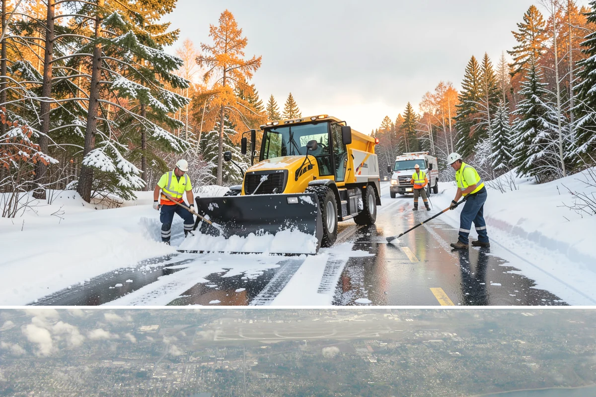 Office Building Snow Plowing in Burien, King County, WA - Arrange service before the winter season begins so your building never opens to an un-plowed lot.