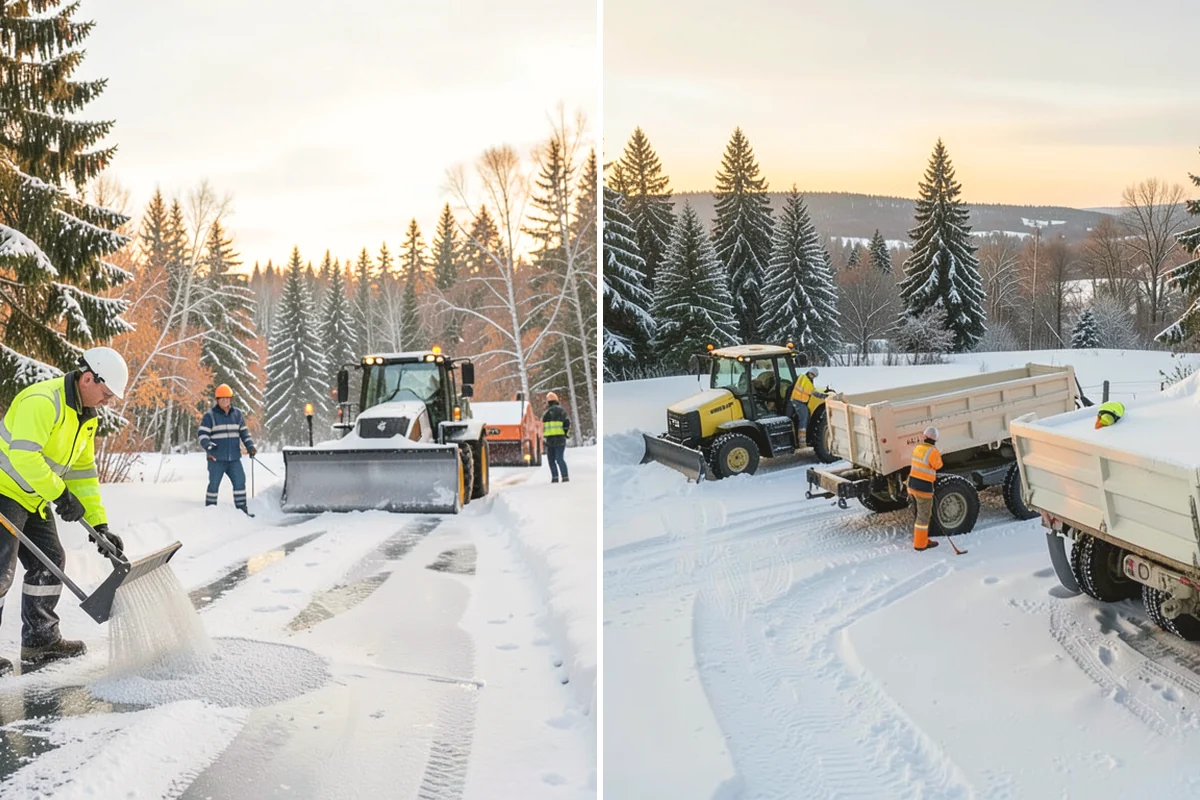 Office Building Snow Plowing in Carnation, King County, WA - Confirm building hours and set an overnight completion deadline