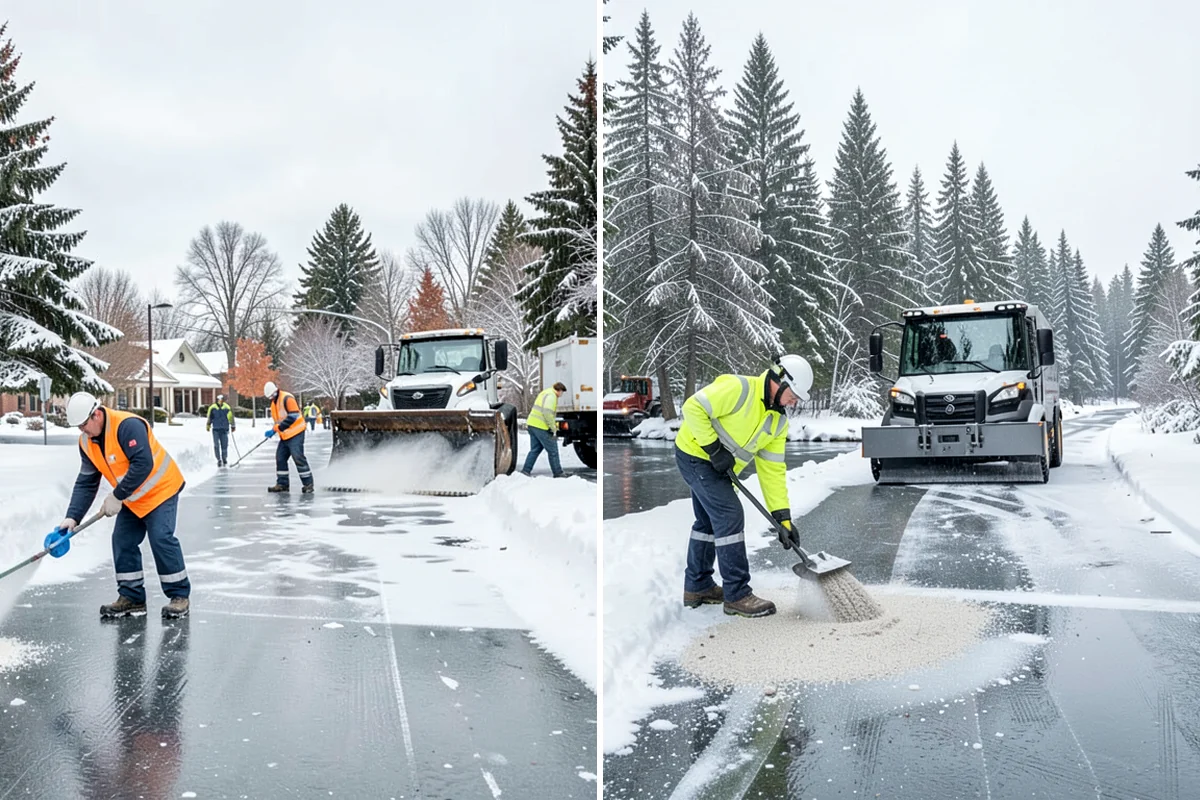 Office Building Snow Plowing in Clyde Hill, King County, WA - Confirm building hours and set an overnight completion deadline