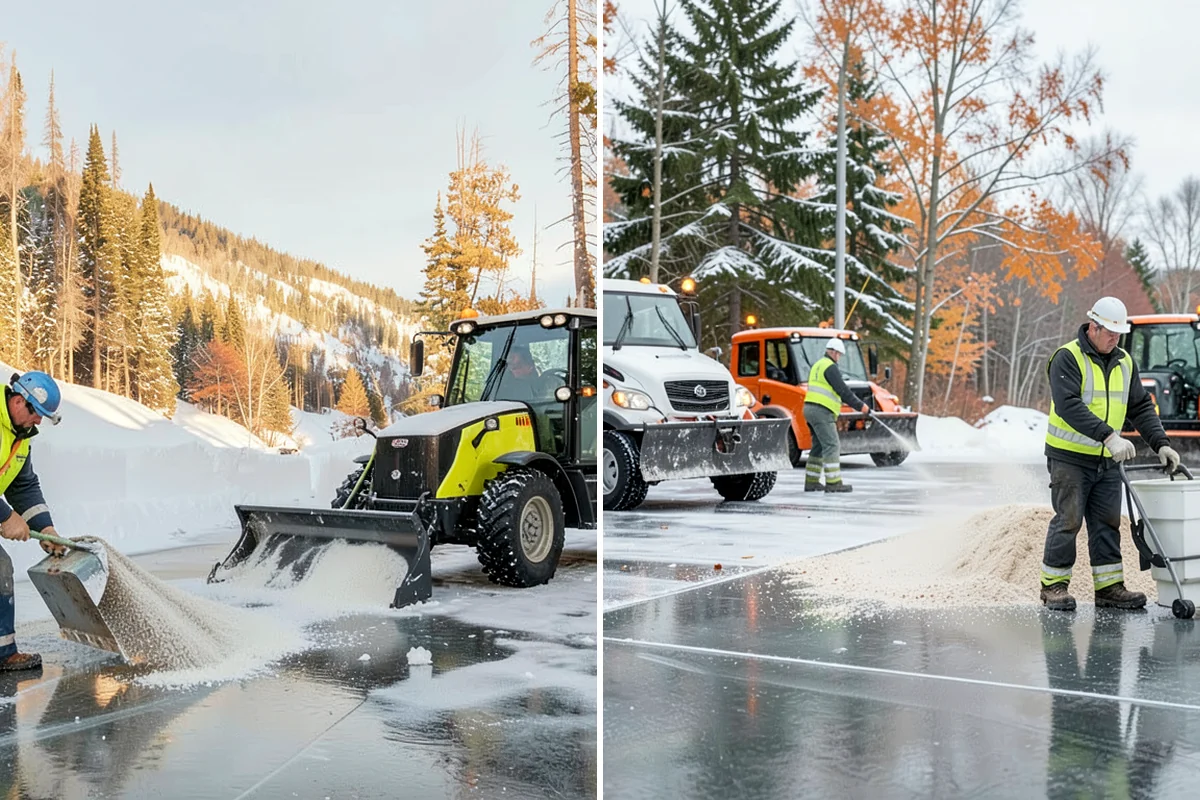 Office Building Snow Plowing in Concrete, Skagit County, WA - Confirm building hours and set an overnight completion deadline