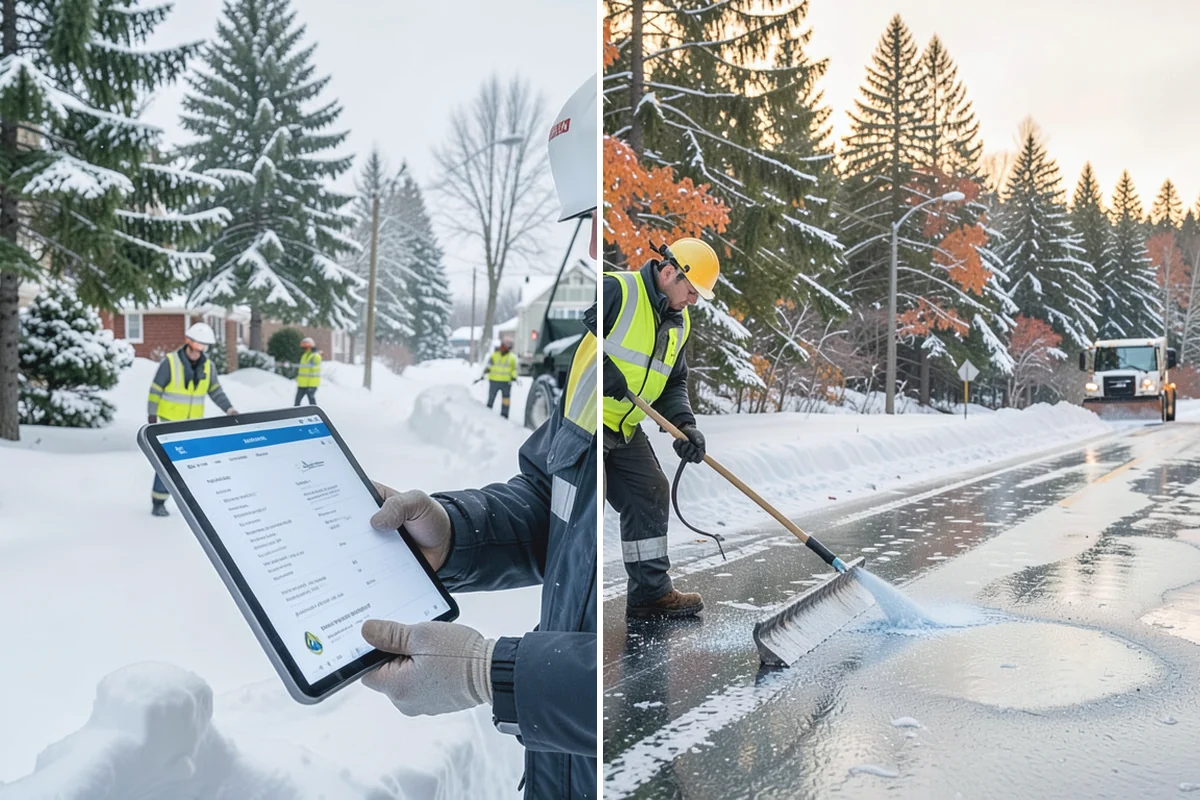 Office Building Snow Plowing in Coupeville, Island County, WA - Confirm building hours and set an overnight completion deadline