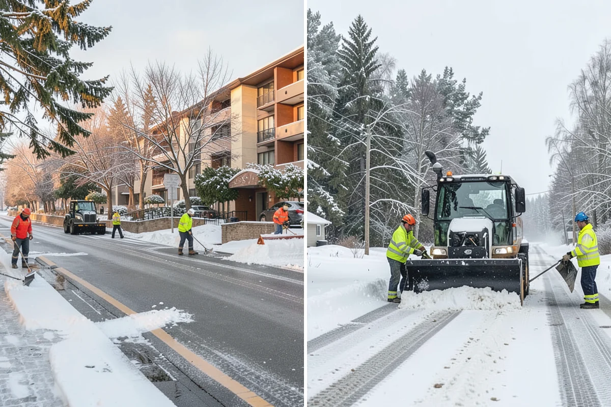 Office Building Snow Plowing in Darrington, Snohomish County, WA - Confirm building hours and set an overnight completion deadline