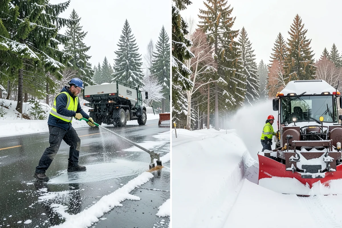 Office Building Snow Plowing in DuPont, Pierce County, WA - Confirm building hours and set an overnight completion deadline