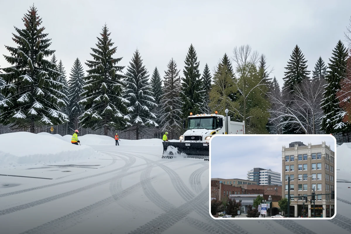 Office Building Snow Plowing in Everett, Snohomish County, WA - Lots and entrances cleared before the morning arrival window
