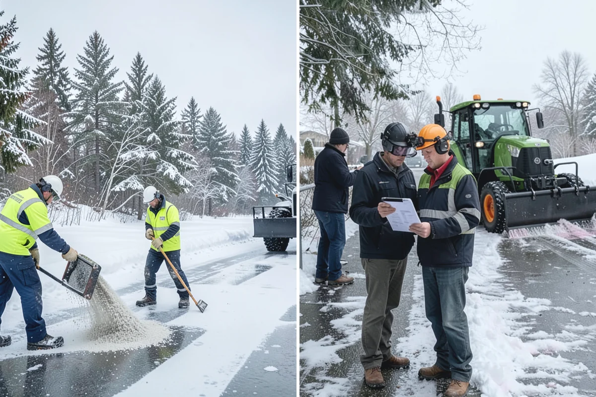 Office Building Snow Plowing in Hamilton, Skagit County, WA - Confirm building hours and set an overnight completion deadline