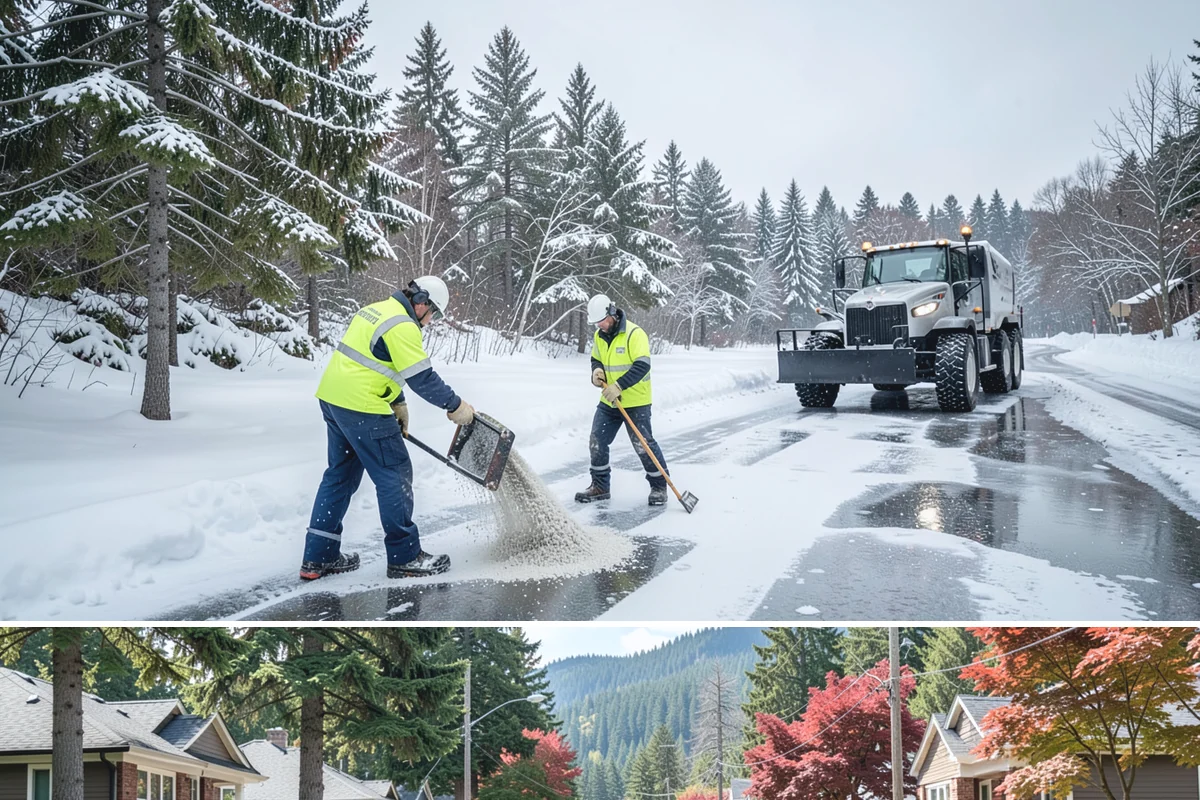 Office Building Snow Plowing in Hunts Point, King County, WA - Arrange service before the winter season begins so your building never opens to an un-plowed lot.
