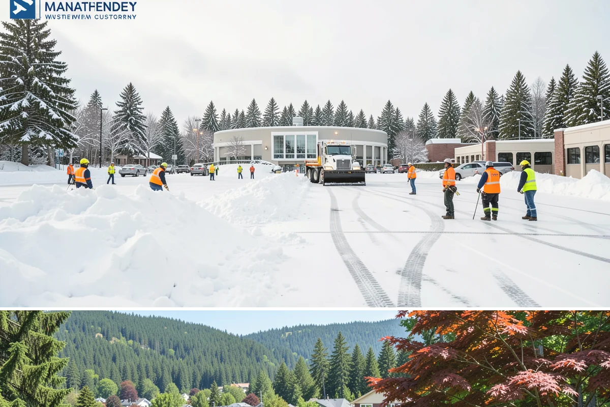 Office Building Snow Plowing in Index, Snohomish County, WA - Arrange service before the winter season begins so your building never opens to an un-plowed lot.