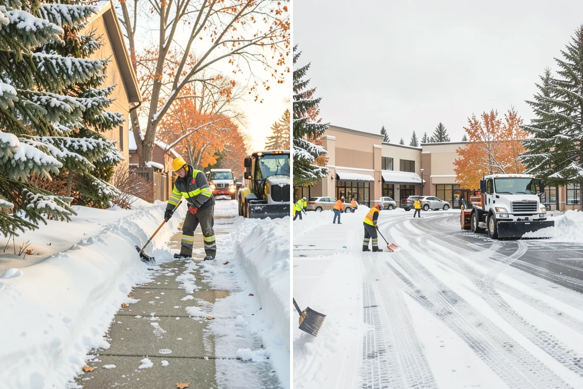 Office Building Snow Plowing in Issaquah, King County, WA - Confirm building hours and set an overnight completion deadline