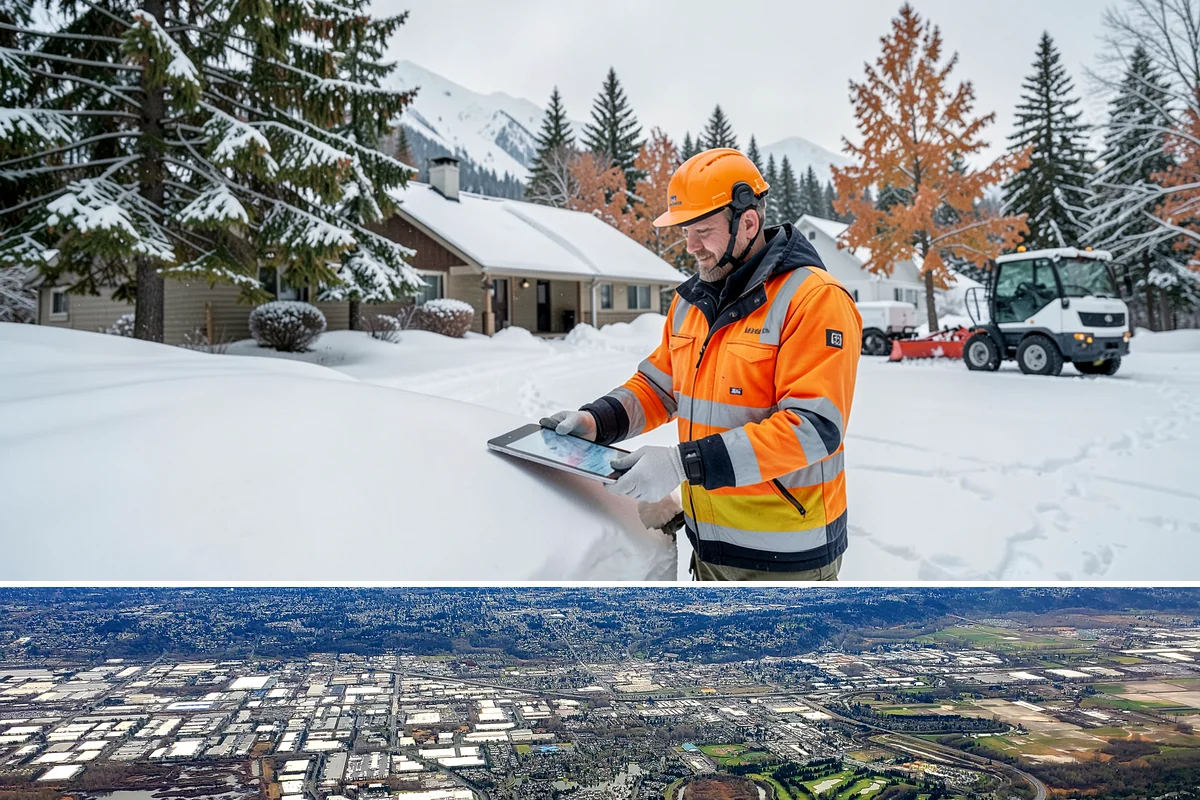 Office Building Snow Plowing in Kent, King County, WA - Arrange service before the winter season begins so your building never opens to an un-plowed lot.