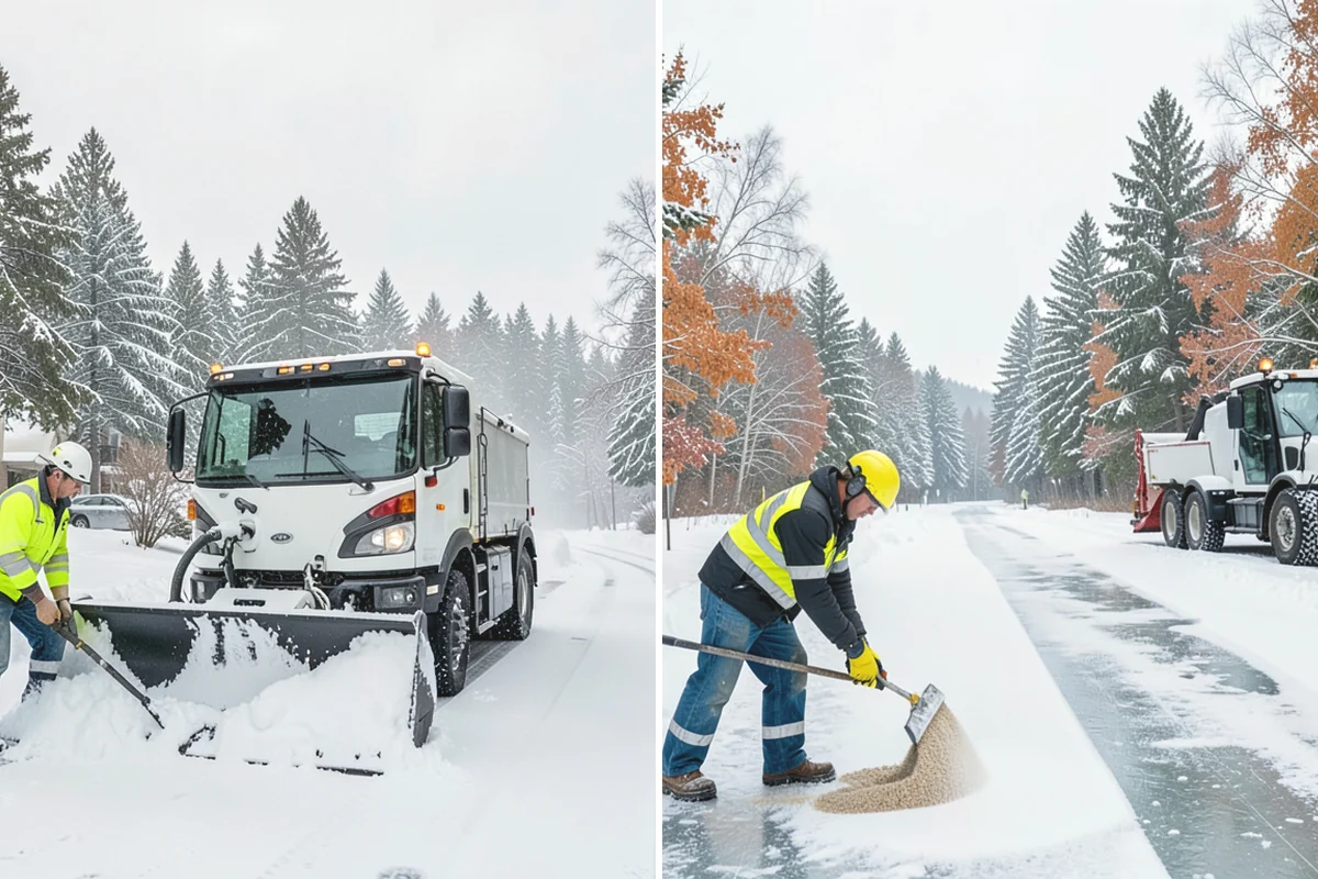 Office Building Snow Plowing in Lake Stevens, Snohomish County, WA - Confirm building hours and set an overnight completion deadline