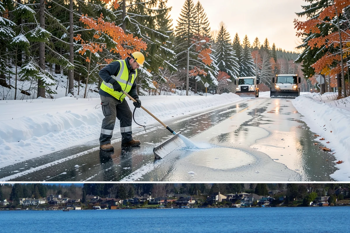 Office Building Snow Plowing in Lake Stevens, Snohomish County, WA - Arrange service before the winter season begins so your building never opens to an un-plowed lot.
