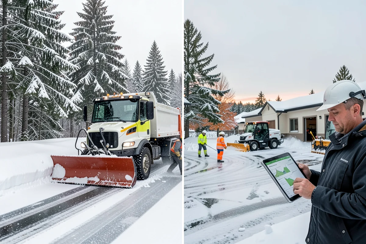 Office Building Snow Plowing in Lakewood, Pierce County, WA - Confirm building hours and set an overnight completion deadline