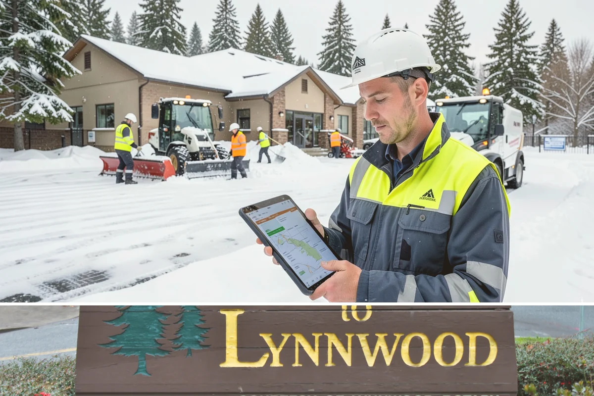 Office Building Snow Plowing in Lynnwood, Snohomish County, WA - Arrange service before the winter season begins so your building never opens to an un-plowed lot.