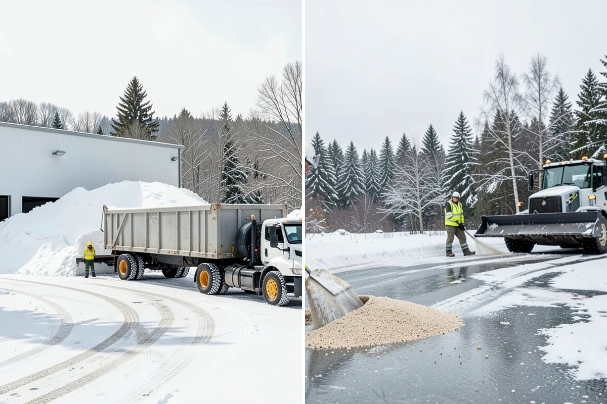 Office Building Snow Plowing in Maple Valley, King County, WA - Confirm building hours and set an overnight completion deadline