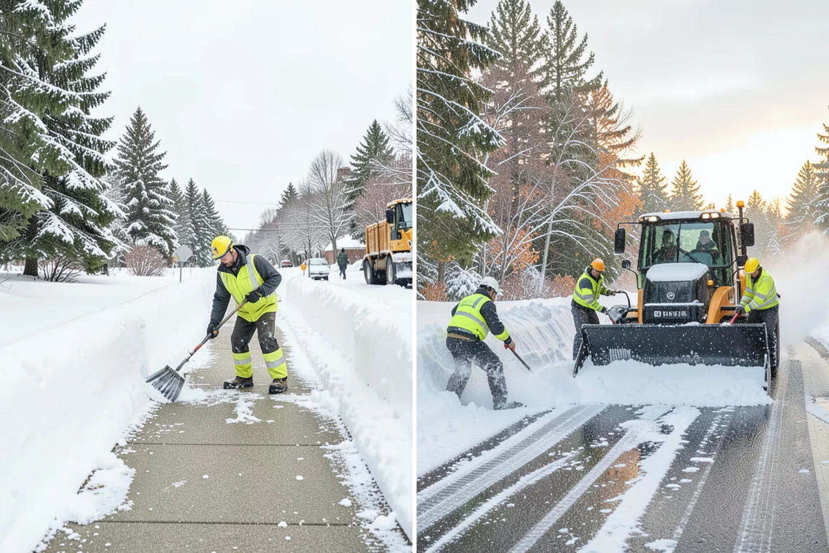 Office Building Snow Plowing in Marysville, Snohomish County, WA - Confirm building hours and set an overnight completion deadline