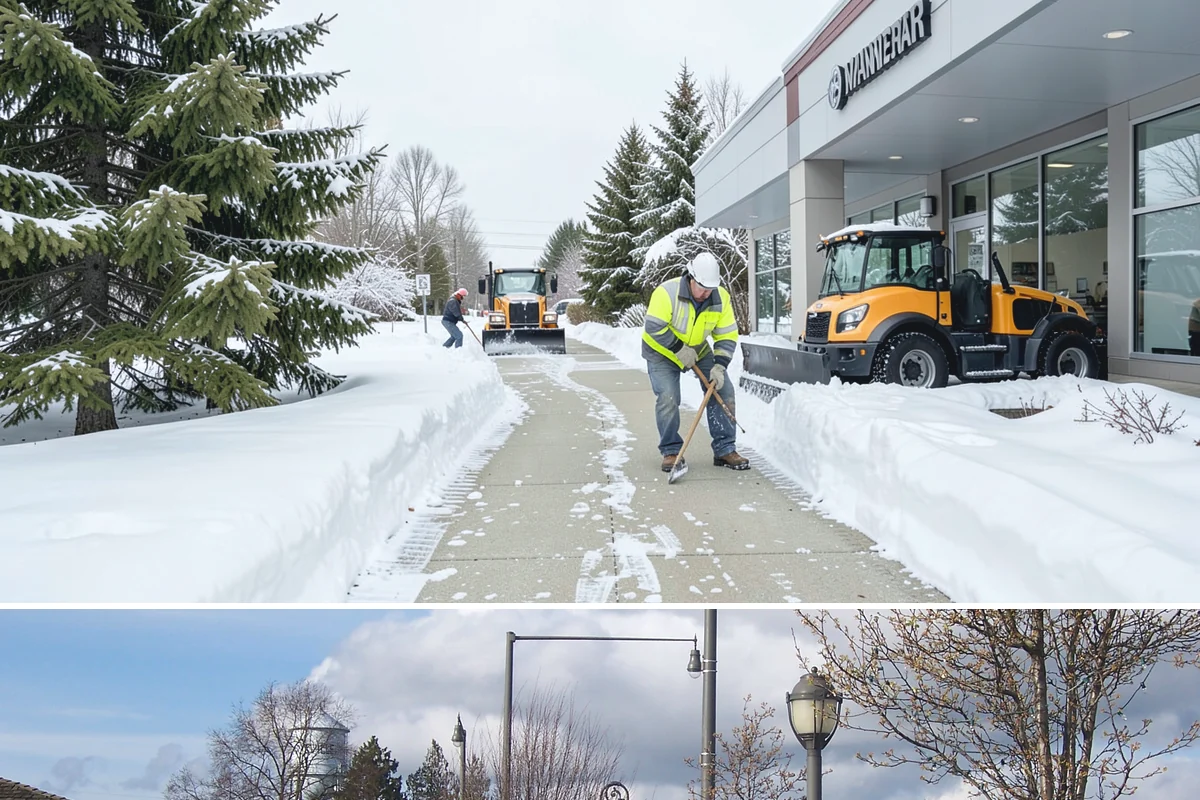 Office Building Snow Plowing in Marysville, Snohomish County, WA - Arrange service before the winter season begins so your building never opens to an un-plowed lot.