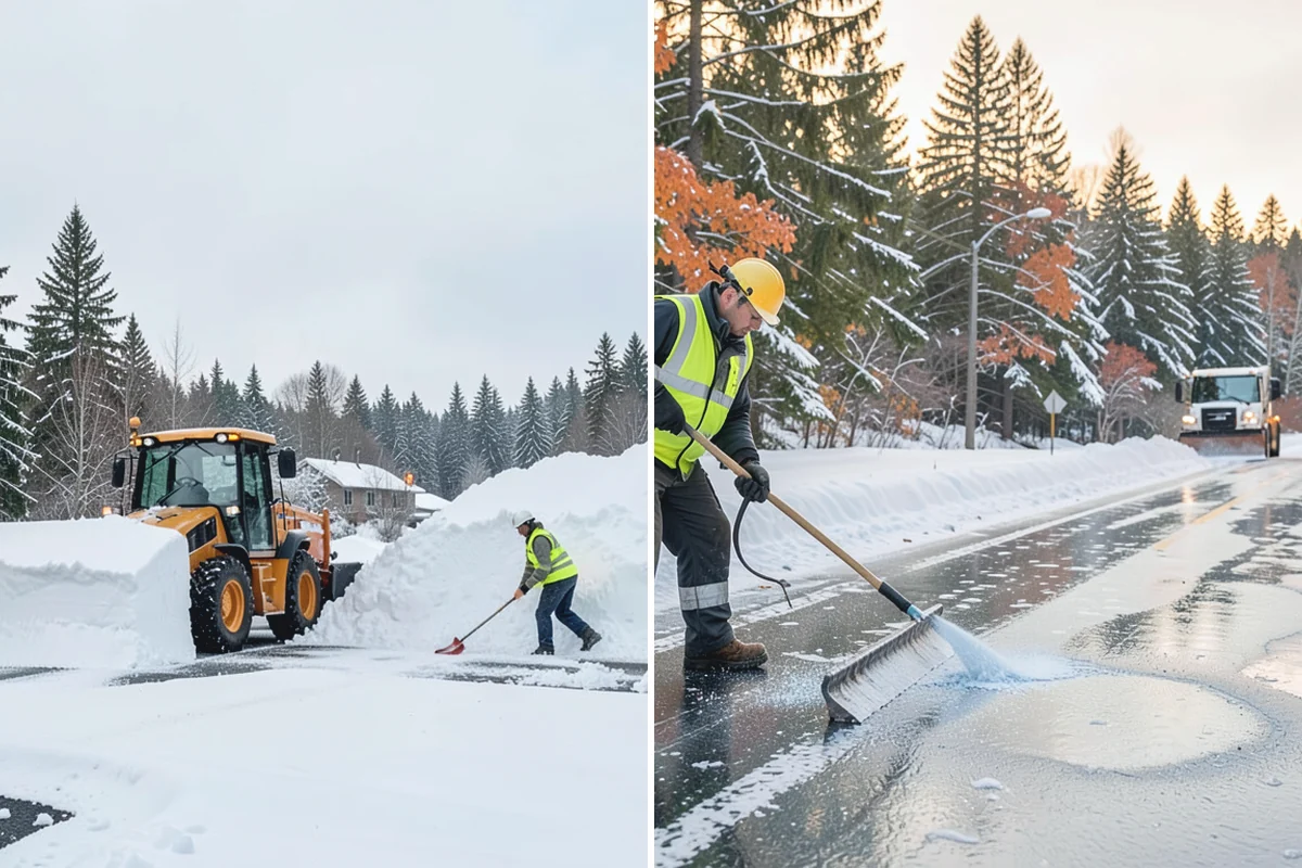 Office Building Snow Plowing in Medina, King County, WA - Confirm building hours and set an overnight completion deadline