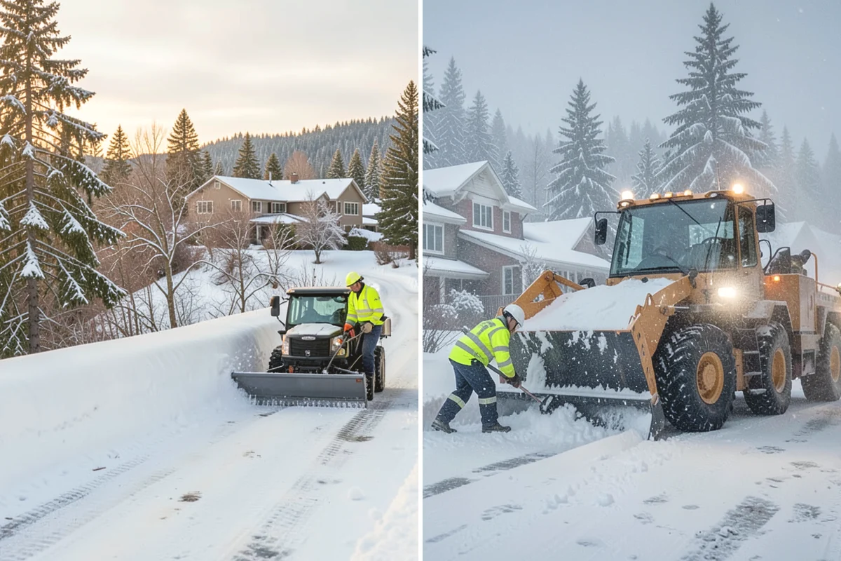 Office Building Snow Plowing in Mill Creek, Snohomish County, WA - Confirm building hours and set an overnight completion deadline