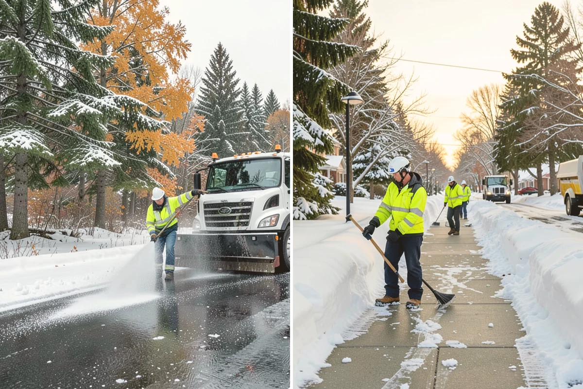 Office Building Snow Plowing in Milton, King County, WA - Confirm building hours and set an overnight completion deadline