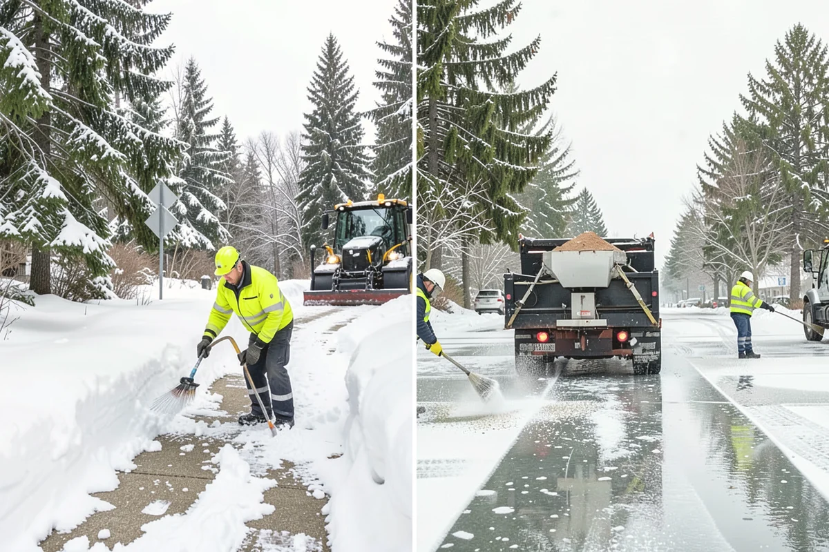 Office Building Snow Plowing in Monroe, Snohomish County, WA - Confirm building hours and set an overnight completion deadline