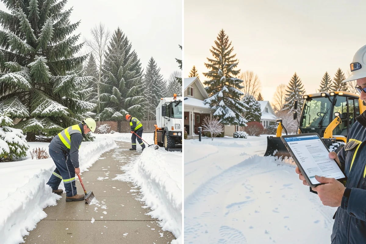 Office Building Snow Plowing in Mount Vernon, Skagit County, WA - Confirm building hours and set an overnight completion deadline