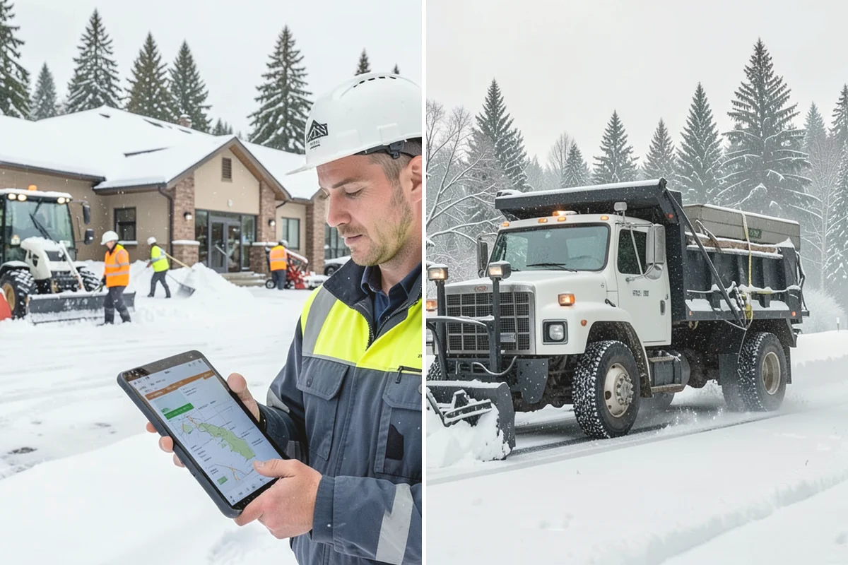 Office Building Snow Plowing in Oak Harbor, Island County, WA - Confirm building hours and set an overnight completion deadline