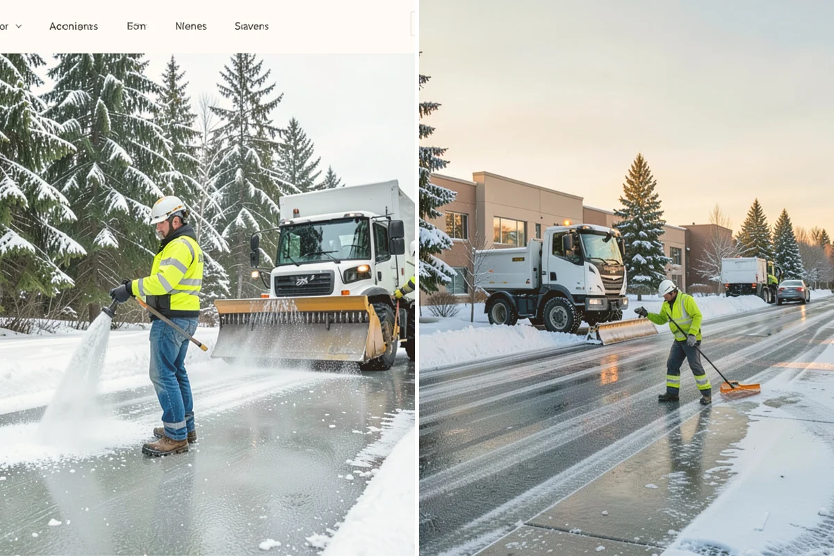 Office Building Snow Plowing in Orting, Pierce County, WA - Confirm building hours and set an overnight completion deadline