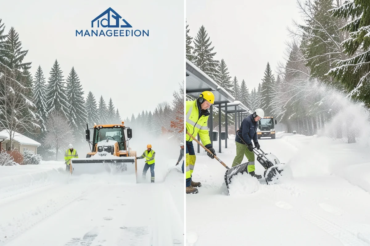 Office Building Snow Plowing in Sammamish, King County, WA - Confirm building hours and set an overnight completion deadline