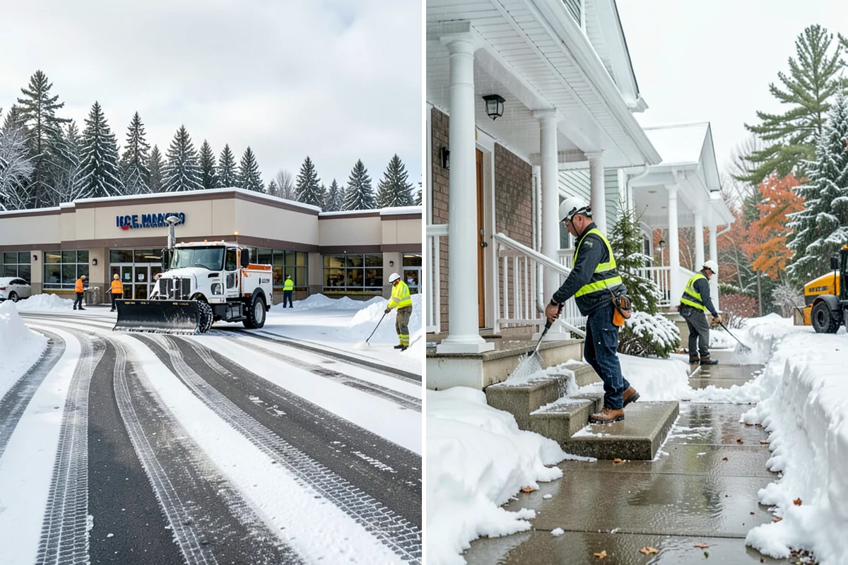 Office Building Snow Plowing in SeaTac, King County, WA - Confirm building hours and set an overnight completion deadline