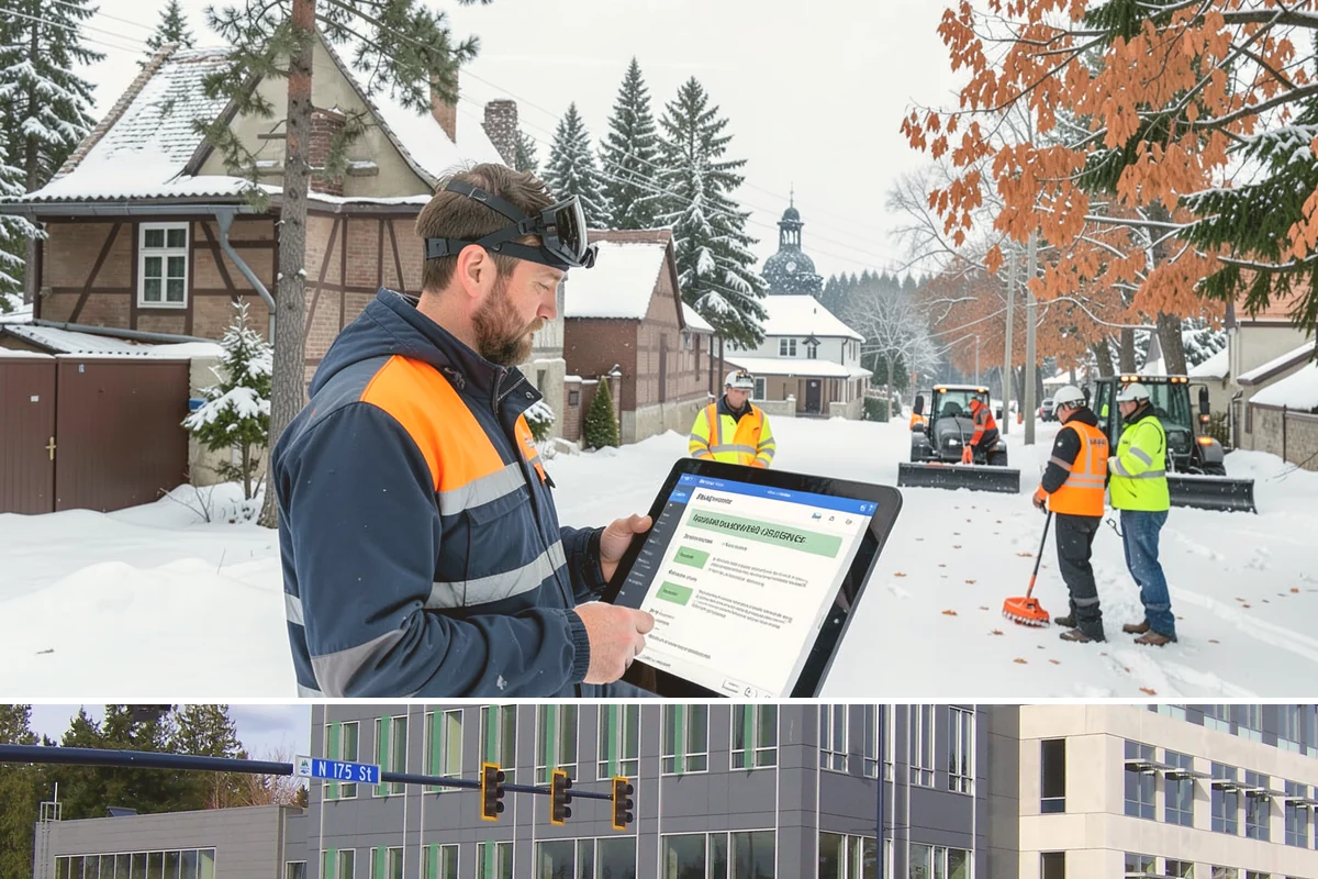 Office Building Snow Plowing in Shoreline, King County, WA - Arrange service before the winter season begins so your building never opens to an un-plowed lot.