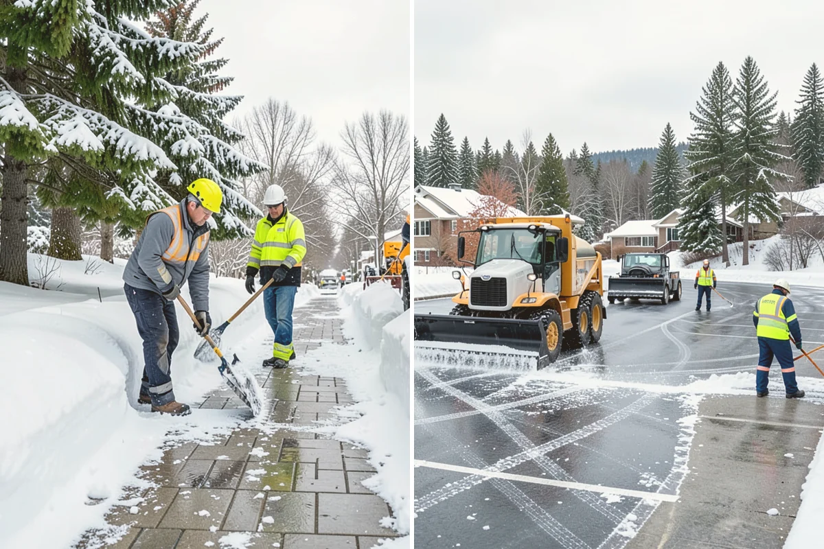 Office Building Snow Plowing in Snohomish, Snohomish County, WA - Confirm building hours and set an overnight completion deadline