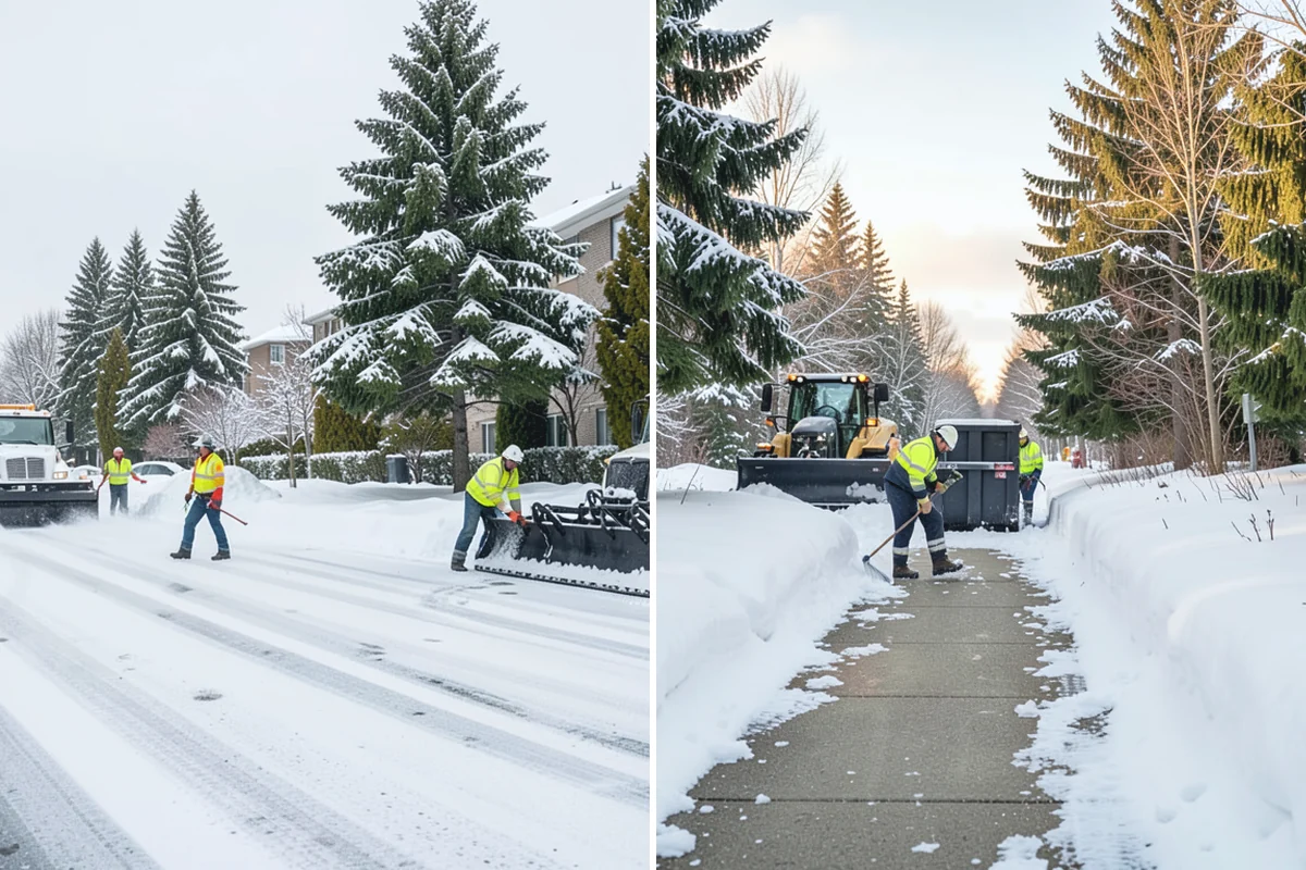 Office Building Snow Plowing in Sumner, Pierce County, WA - Confirm building hours and set an overnight completion deadline