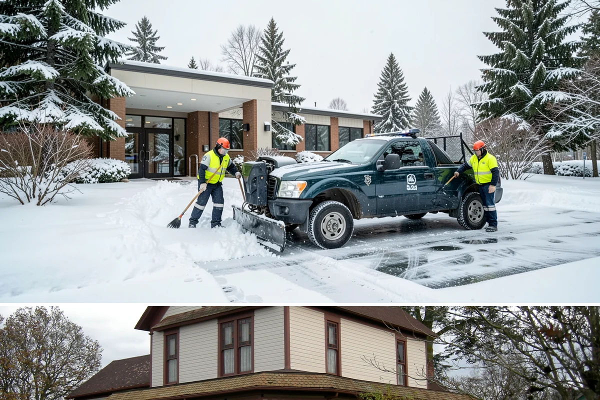 Office Building Snow Plowing in Sumner, Pierce County, WA - Arrange service before the winter season begins so your building never opens to an un-plowed lot.