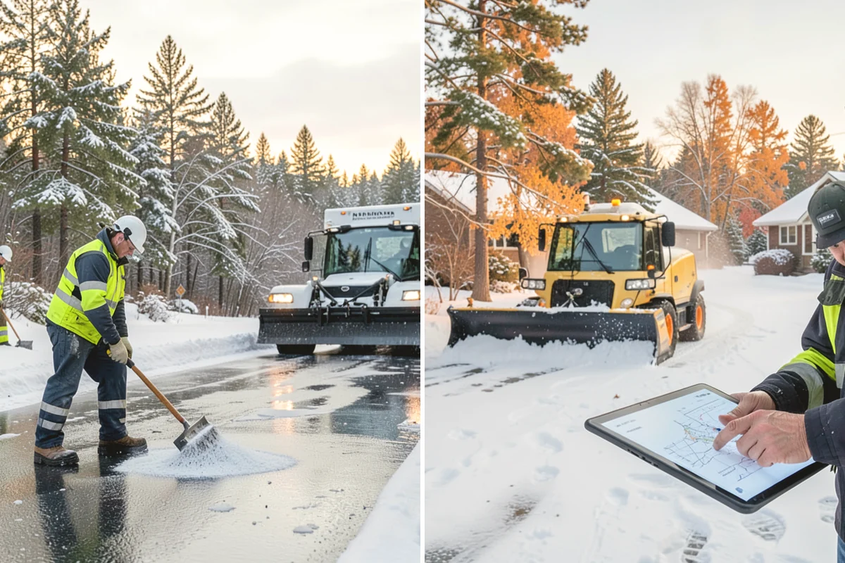 Office Building Snow Plowing in University Place, Pierce County, WA - Confirm building hours and set an overnight completion deadline
