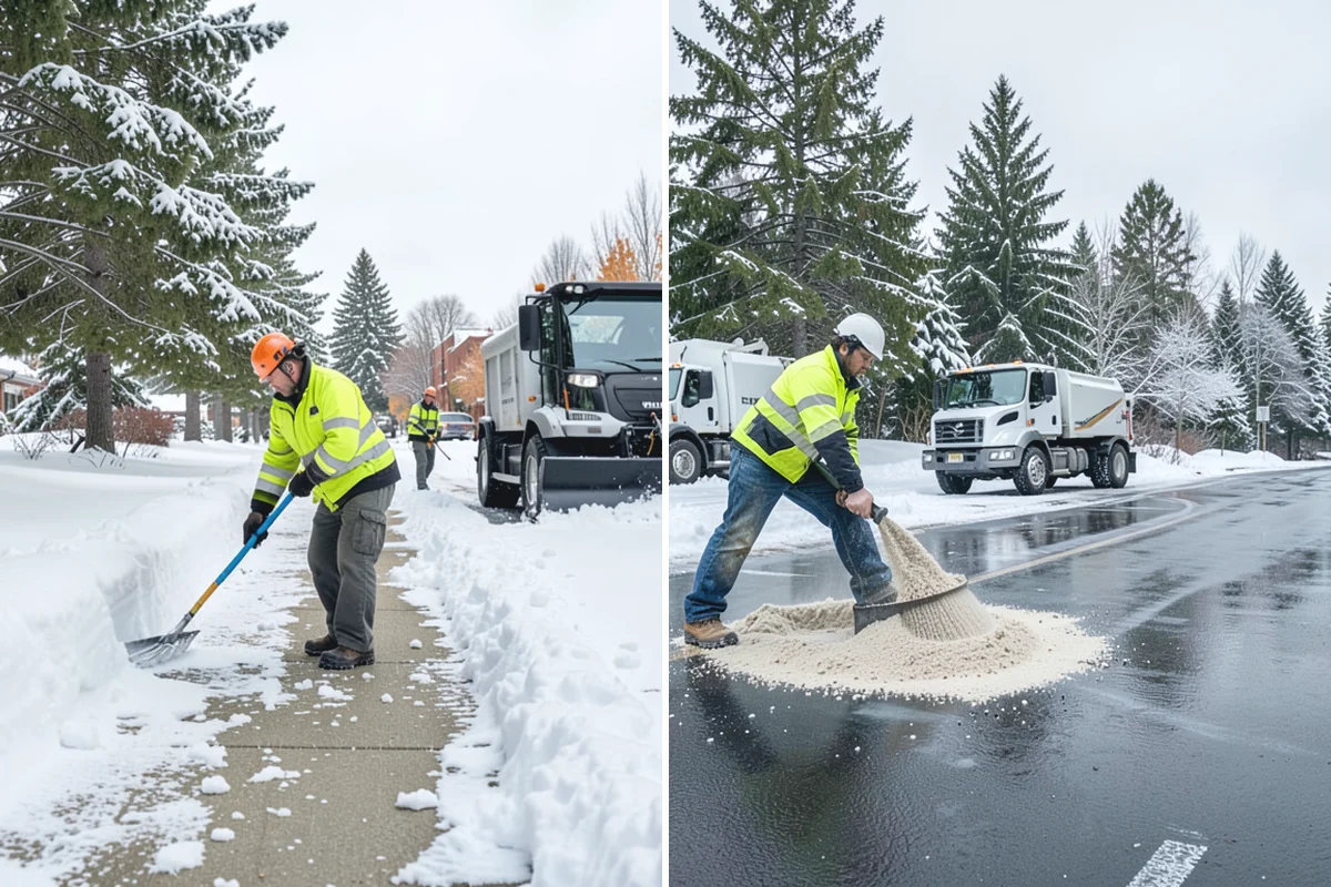 Office Building Snow Plowing in Wilkeson, Pierce County, WA - Confirm building hours and set an overnight completion deadline