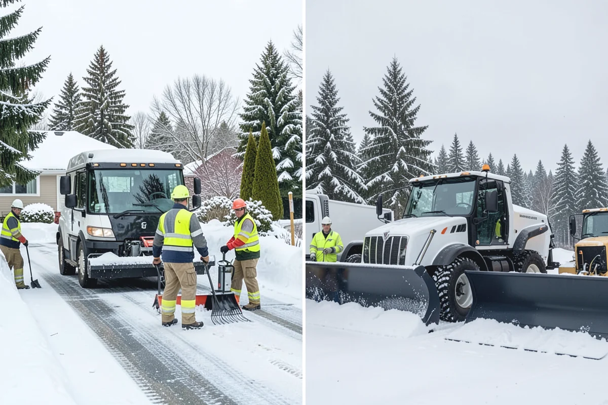 Office Building Snow Plowing in Woodinville, King County, WA - Confirm building hours and set an overnight completion deadline