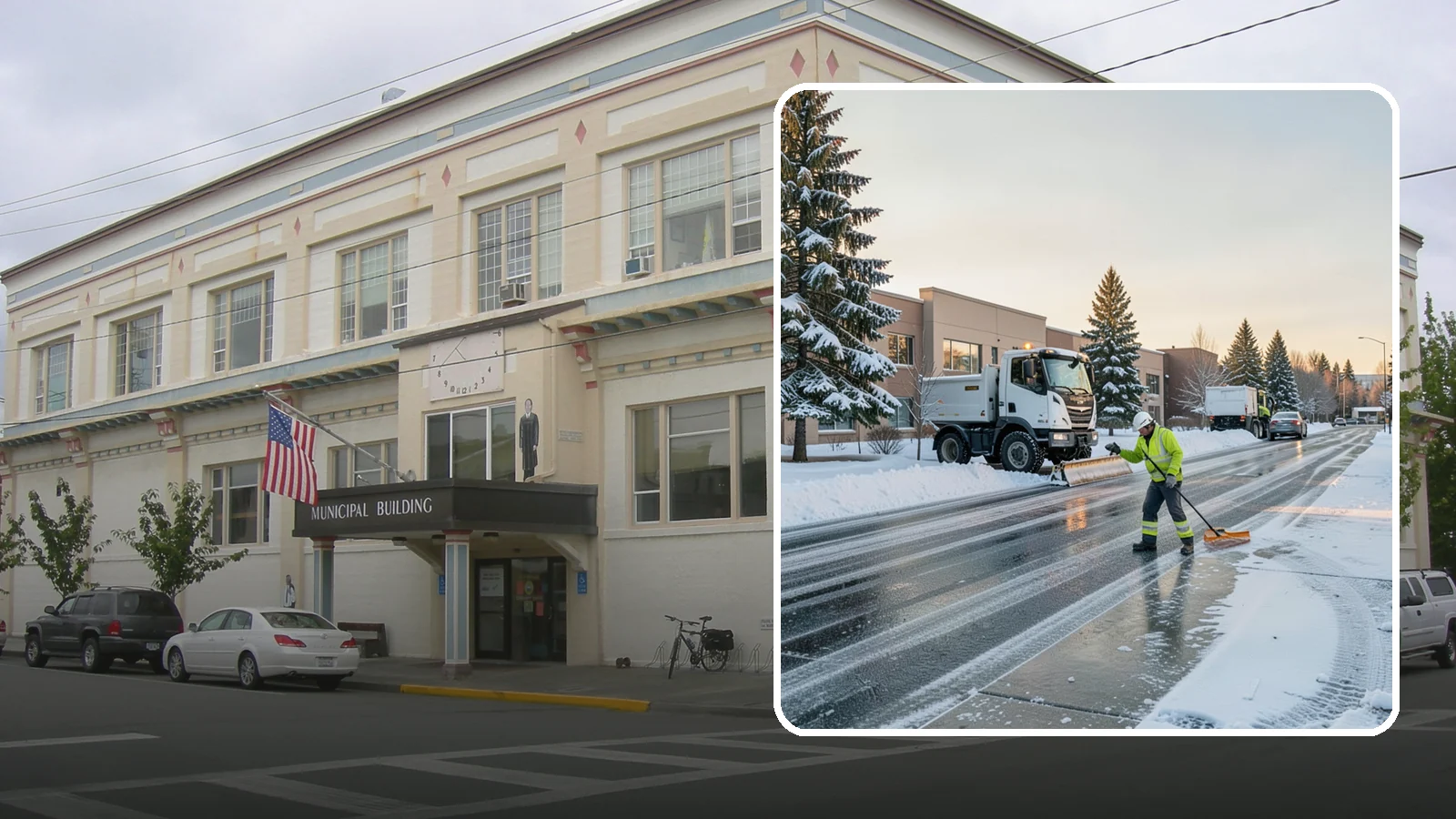 Office Park Snow Removal in Anacortes, Skagit County, WA - Across multiple buildings and shared lots, we coordinate one seamless snow plan so every tenant's employees arrive to a cleared...