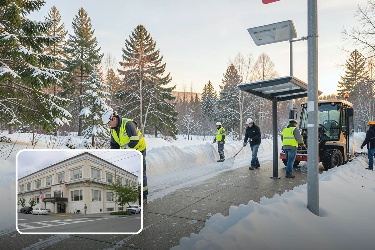 Office Park Snow Removal in Anacortes, Skagit County, WA - Whole-campus coordination across shared lots and drives