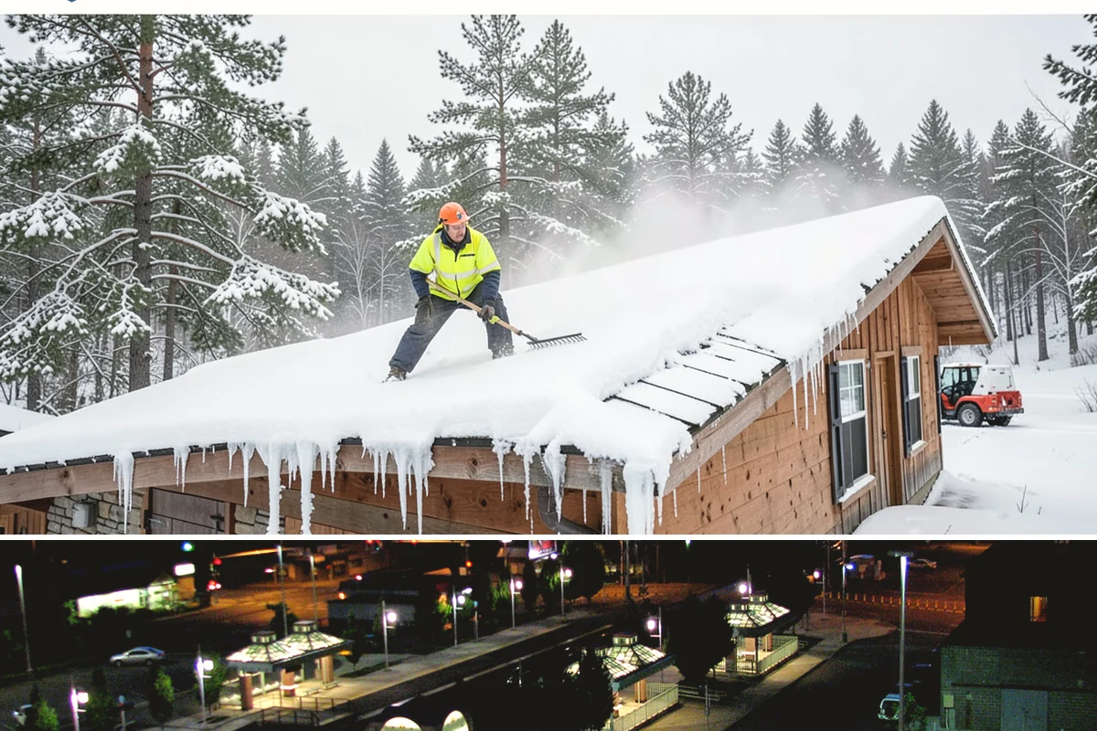 Office Park Snow Removal in Auburn, King County, WA - Office parks need dependable service December through February around weekday morning freeze events.